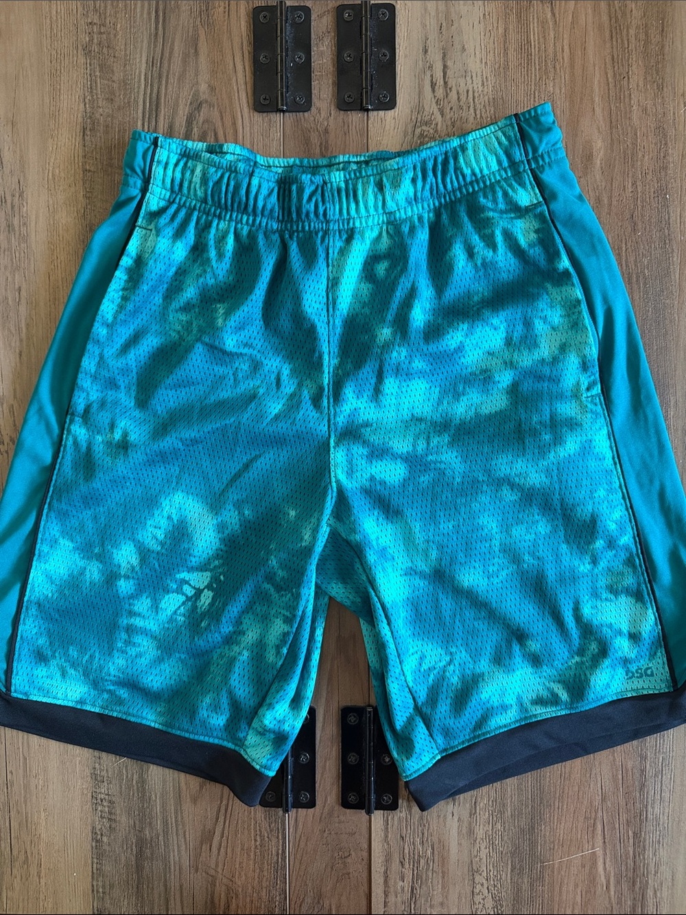 DSG Teal Tie-Dye Athletic Shorts